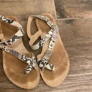 Anthro Strappy sandals